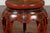 Chinese Ming Dynasty Style 1920s Red and Black Lacquered Drum Stool or Table For Sale - Image 10 of 12