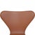 Model 3117 Office Chair in Cognac Leather by Arne Jacobsen, 1980s For Sale - Image 4 of 13