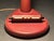 Mid-Century French Red Leather Wrapped Desk Lamp attributed to Jacques Adnet, 1950s For Sale - Image 6 of 18