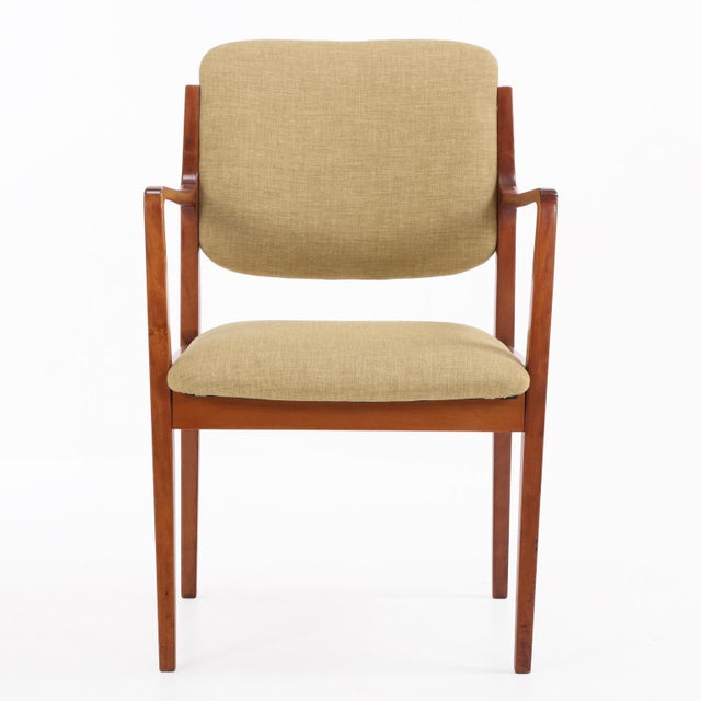 Mid-Century Modern Set of Eight Mid Century Modern Open Arm Chairs, C. 1960 For Sale - Image 3 of 5