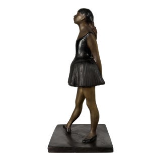 Bronze Ballerina Sculpture After Degas - 17” Tall For Sale