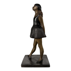 Bronze Ballerina Sculpture After Degas - 17” Tall
