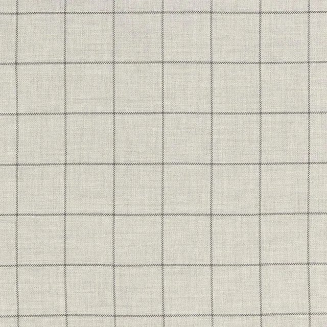 Contemporary Sample - Schumacher Bancroft Wool Plaid Fabric in Fog For Sale - Image 3 of 3