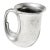 Vintage 1970s Italian Pewter Horn Mug Tankard by Duratale Leonard For Sale