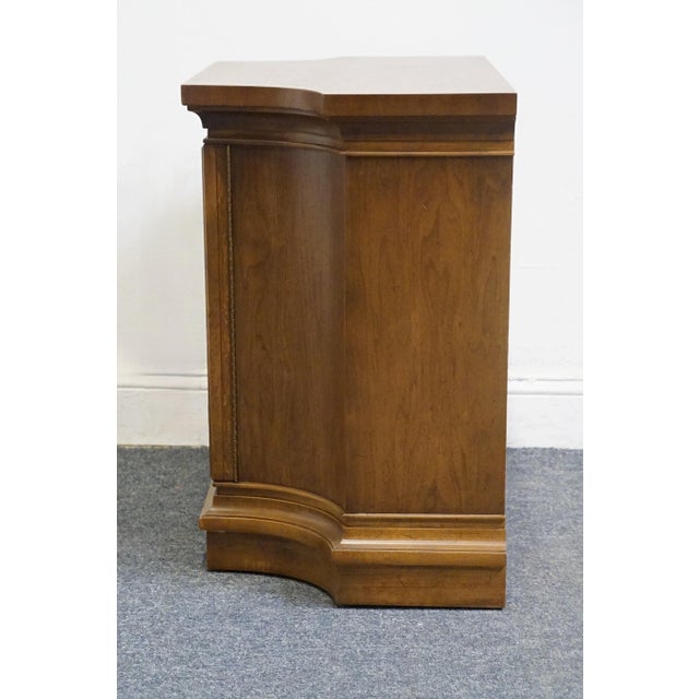 Brown Drexel Furniture Davani Collection Italian Neoclassical Tuscan Style 27" Cabinet Nightstand For Sale - Image 8 of 11