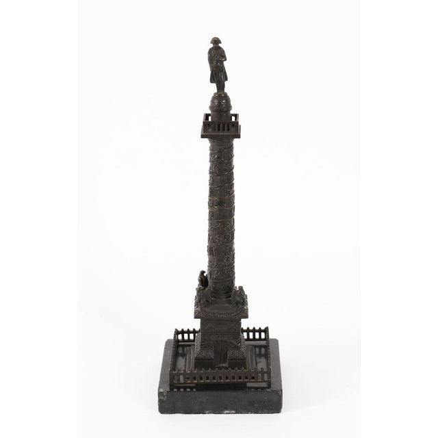 Antique French Grand Tour Bronze Model of Vendome Column, 1800s For Sale - Image 10 of 14
