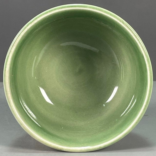 Late 20th Century Chinese Two-Tone Glazed Porcelain Tea Cup For Sale - Image 5 of 9