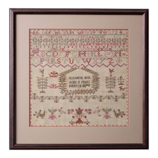 Scottish Sampler by Elizabeth Muir, Circa 1822 For Sale