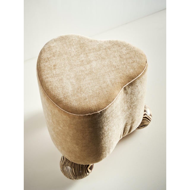 Not Yet Made - Made To Order Wool and Ceramic Cirrus Ottoman by Henry Holland Studio For Sale - Image 5 of 6