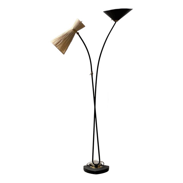 Vintage Floor Lamp by Bag Turgi, Switzerland, 1950s For Sale