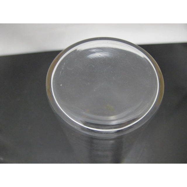 Mid 20th Century MCM Mid Century Modern Gold & Green Enamel Crystal Water Tumbler Glass Pair For Sale In Portland, OR - Image 6 of 6