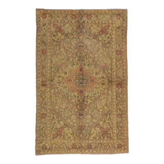 Mid 20th Century Vintage Turkish Sivas Rug - 04'10 X 07'06 For Sale