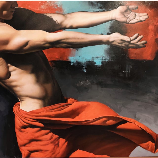 Early 21st Century Filippo Manfroni, I'll Be There 2, Oil on Canvas For Sale - Image 5 of 8