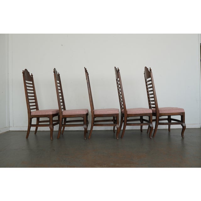 Wood Vintage Drexel Esperanto Dining Chairs (Set of 10) For Sale - Image 7 of 18
