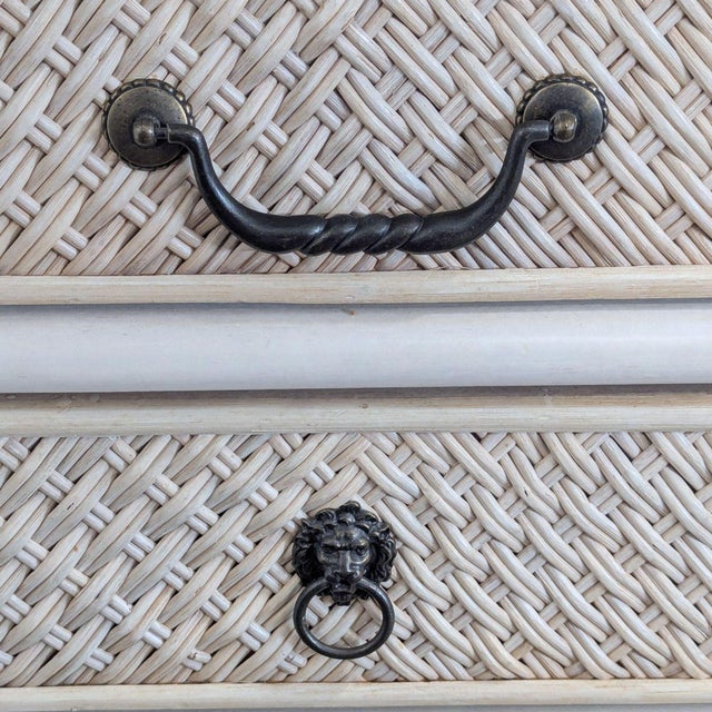 Vintage Lexington Furniture Three Drawer Bachelor Chest/Nightstand For Sale - Image 9 of 9