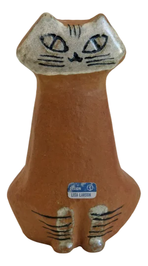 Lilla Zoo Series Cat Figurine by Lisa Larson, 1950s