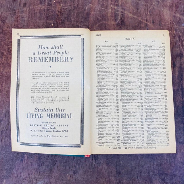 Paper Whitaker's Almanack Year of Our Lord 1948 For Sale - Image 7 of 12