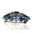 1950s Vintage Pear-Cut Sapphire Crystal Brooch 1950s For Sale - Image 5 of 6