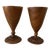 1950s Georges Briard Numbered Handturned Teak Goblets Made in Haiti- a Pair For Sale
