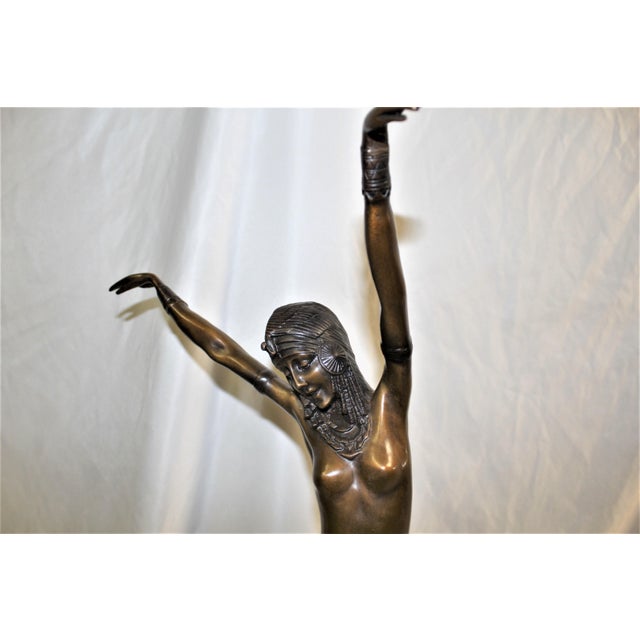 Art Deco Egyptian Dancer in the Manner of Chiparus For Sale - Image 13 of 18
