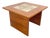 Danish Modern Teak Side Table With Geometric Tile Inset, 1960s–1970s For Sale