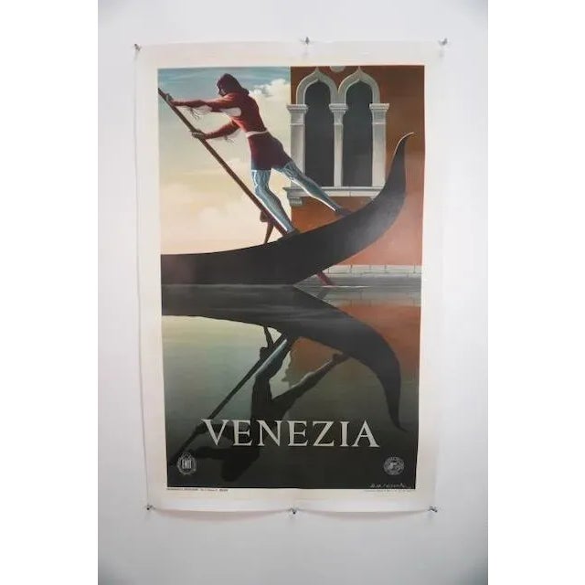 A. Cassandre - Vintage Original Travel Poster - Venezia 1951 For Sale - Image 11 of 12