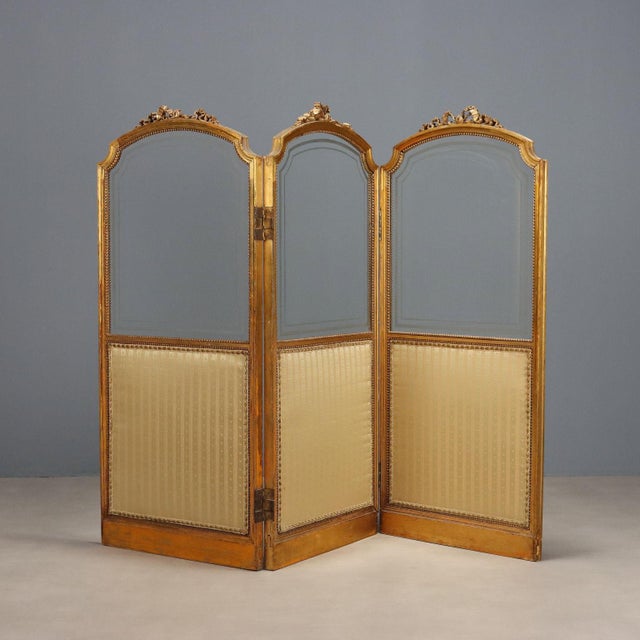 Gilded Wooden Screen For Sale - Image 11 of 11