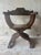 Wood Vintage Renaissance Revival Savonarola Chair in Carved Walnut For Sale - Image 7 of 9
