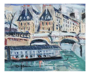 Le Pont Neuf Paris by Lucien Genin, 1930s