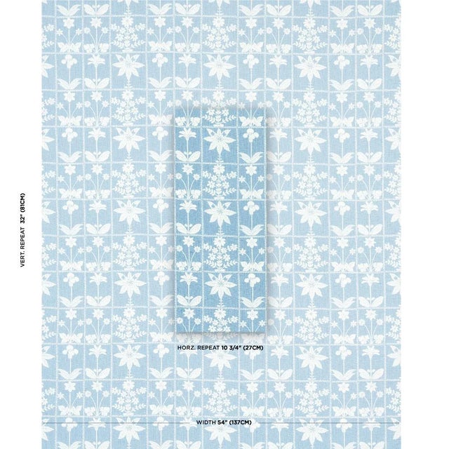 Inspired by a midcentury pattern in our archive, Georgia Wildflowers is a stylized silhouette design printed on cotton-...