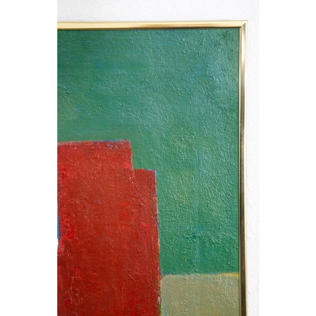 Mid Century Modern Oil Painting George Constant Abstract Art Original Signed '75 For Sale - Image 11 of 12