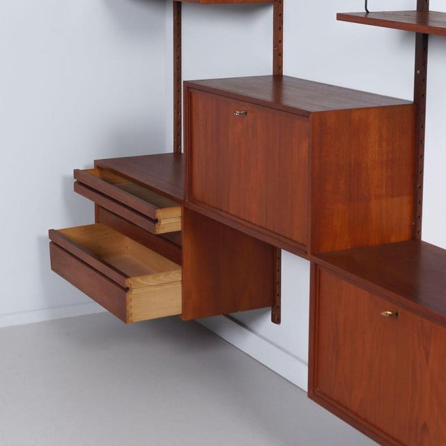 Wood Royal System in Teak by Poul Cadovius for Cado, 1960s, Set of 14 For Sale - Image 7 of 12