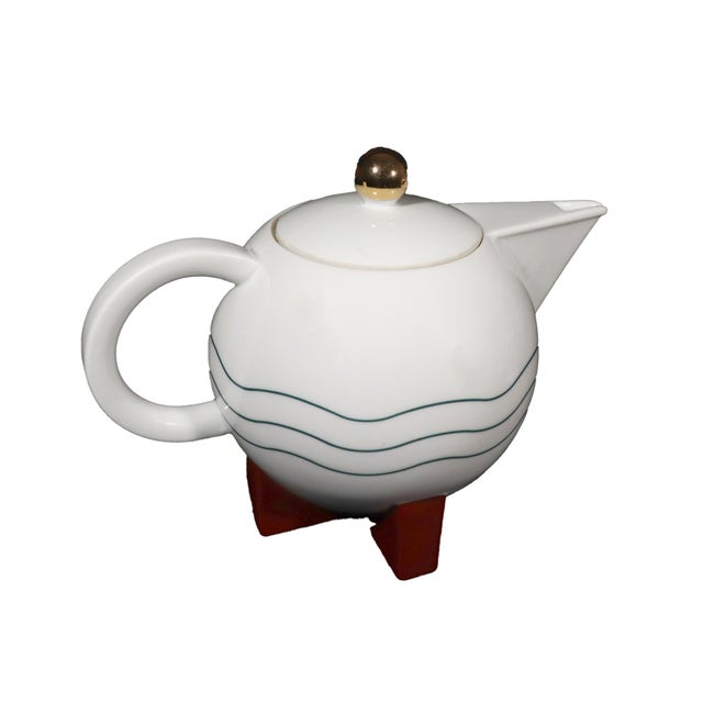Michael Graves Big Dripper Ceramic Coffee Pot for Swid Powell For Sale - Image 15 of 18