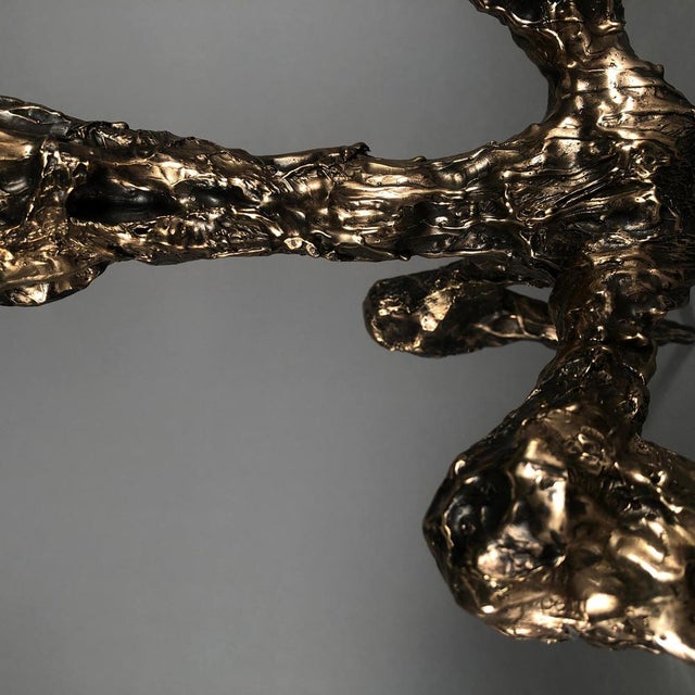 Sweet Thing Small Lamp in Patinated Cast Bronze by William Guillon For Sale - Image 17 of 18