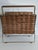 Mid-Century Modern 1950s MCM Tony Paul for Woodlin-Hall Maple Gold Tone Magazine Rack For Sale - Image 3 of 9
