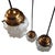Mid-Century Modern Art Deco Triple Cascade Pendant Lamp For Sale - Image 3 of 5