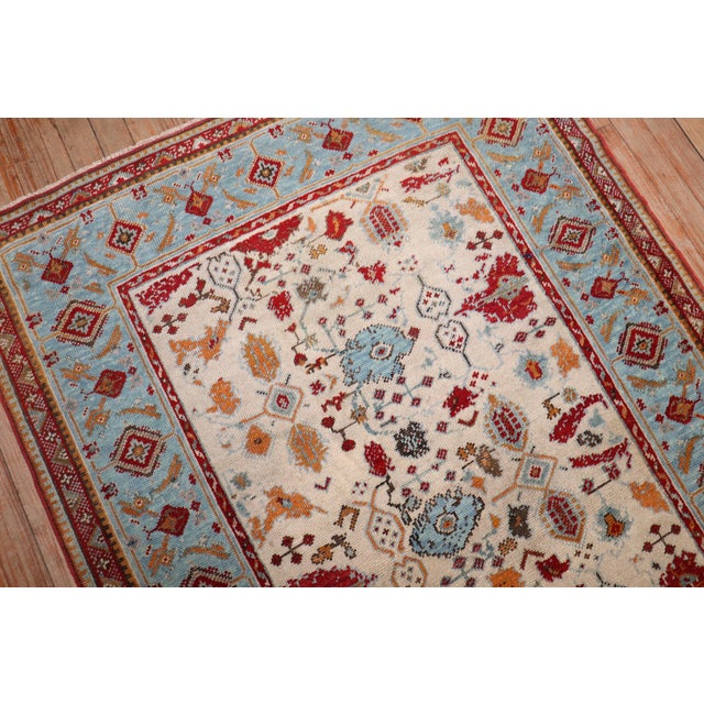 Antique Zabihi Collection Turkish Ghiordes Rug For Sale - Image 4 of 9