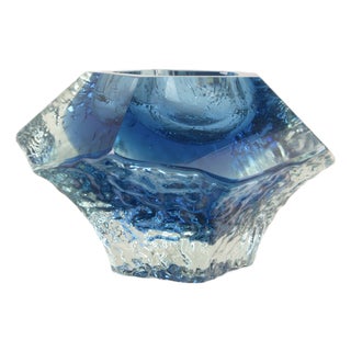 Sculptural Murano Glass Ashtray from Gianfranco Mandruzzato, 1960s For Sale