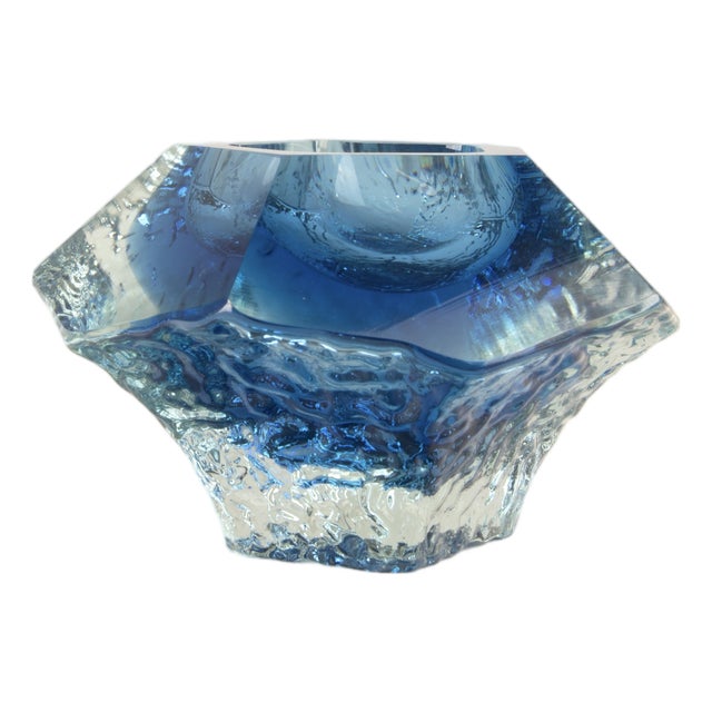 Sculptural Murano Glass Ashtray from Gianfranco Mandruzzato, 1960s For Sale