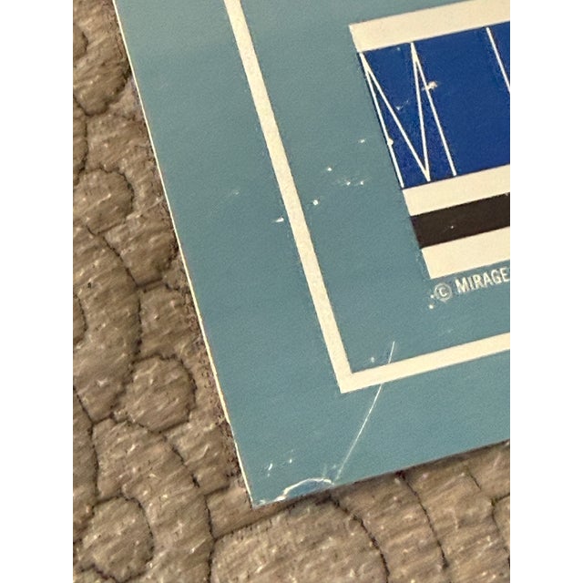 Vintage Classic Reflections, Mercedes Benz Lithograph on Mirrored Mylar For Sale - Image 10 of 12