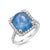 Gia Certified No Heat Sapphire 6.46 Carat Diamond 0.75 Carat White Gold Ring 5.5 For Sale - Image 4 of 8