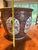 Large Vintage Chinese Porcelain Jardinière / Cachepot / Goldfish Bowl /Carved Hardwood Stand For Sale In Philadelphia - Image 6 of 12