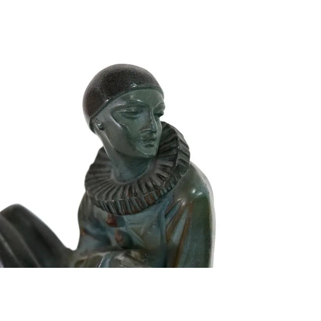 1920s Art Deco Bookends on Marble Bases, 1920s, Set of 2 For Sale - Image 5 of 8