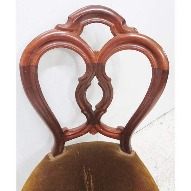 Late 19th Century Late 19th Century Victorian Mahogany Side Chair For Sale - Image 5 of 7