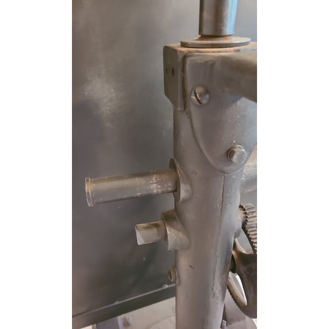 Vintage Industrial Floor Mirror For Sale - Image 9 of 9