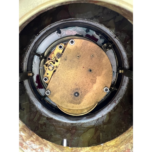 French Rococo Revival Marble Mantle Clock, Late 19th Century For Sale - Image 12 of 12