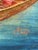 Figurative Vintage 1990 Signed Oil on Canvas European Harbor Town Scene, 18” X 24” For Sale - Image 3 of 3