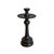 Contemporary Bronze Candle Holder With Removable Top, 16 Inches, Indonesia For Sale - Image 3 of 11