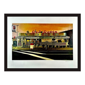 1980s John Baeder Red Robbin (Diner) Print
