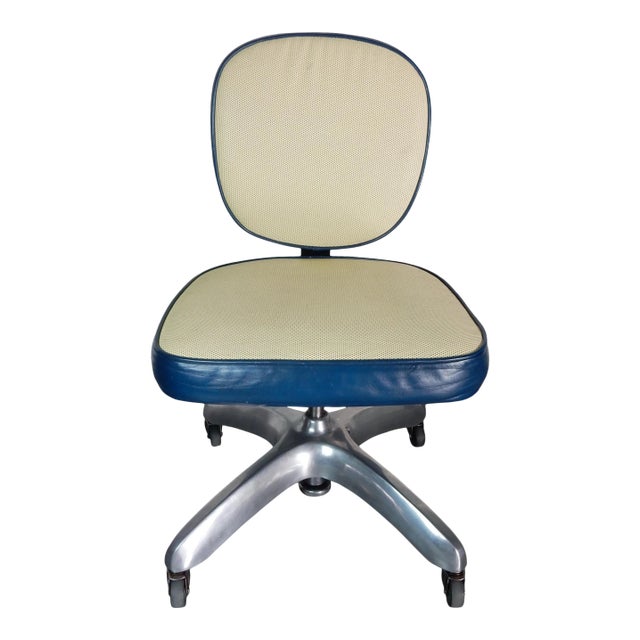 1930s Machine Age Polished Aluminum, Air Flow, Propeller Chair by Cramer For Sale